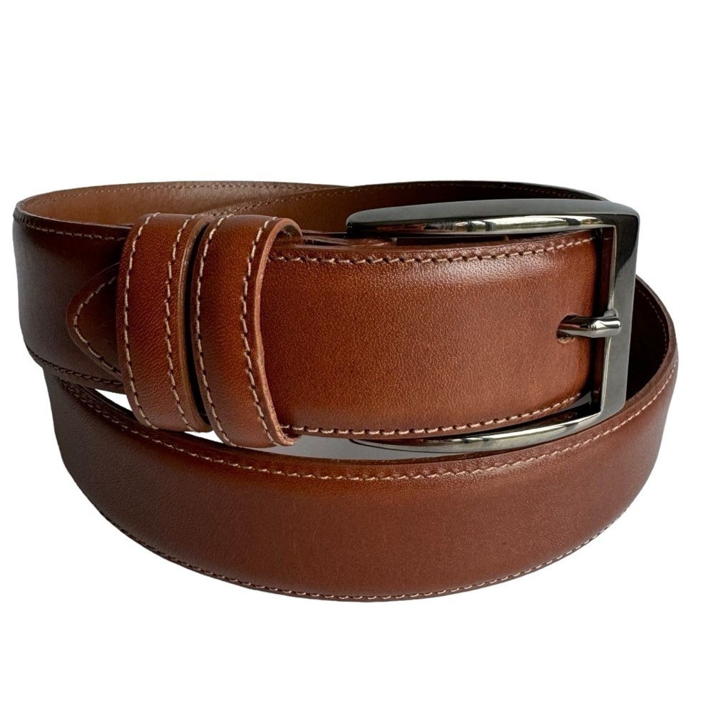 Bench Craft Leather Belt Sz 34 Brown Unisex Casual Classic Staple Capsule EUC